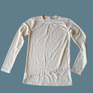 ---  Golden Beige Long Sleeve Shirt Girl's Size 16